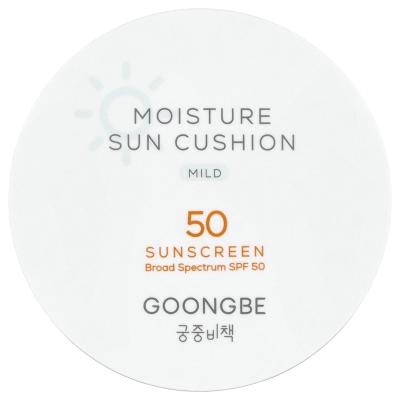 Goongbe, Moisture Sun Cushion Sunscreen, Mild, SPF 50, 0.49 oz (14 g)