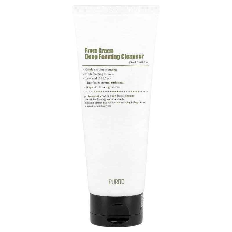 Purito, From Green Deep Foaming Cleanser , 5.07 fl oz (150 ml)
