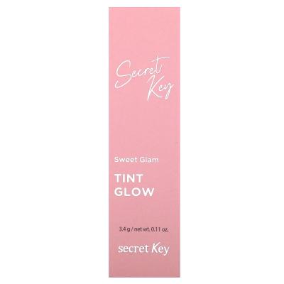 Secret Key, Sweet Glam Tint Glow، وردي فاتح، 0.11 أونصة (3.4 جم)