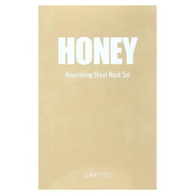 Lapcos, Honey Beauty Sheet Mask Set, Nourishing, 5 Sheets, 0.91 fl oz (27 ml) Each