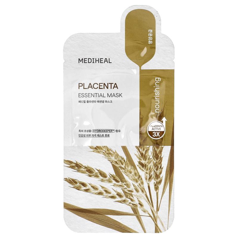MEDIHEAL, Placenta, Essential Beauty Mask, 1 Sheet, 0.81 fl oz (24 ml)