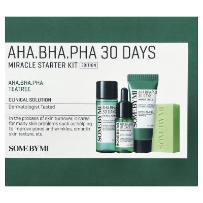 SOME BY MI, AHA.BHA.PHA 30 Days Miracle Starter Kit Edition, 4 Piece Kit