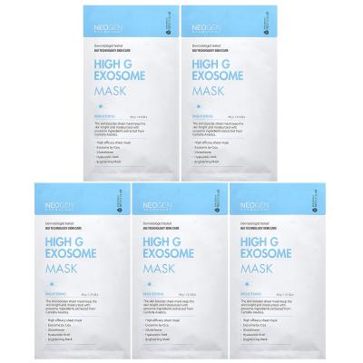 Neogen, قناع التجميل High G Exosome، لتفتيح البشرة، 5 عبوات، 1.37 أونصة (39 جم) لكل واحدة