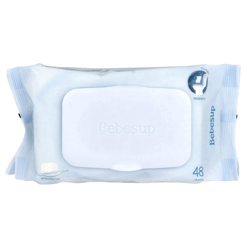Bebesup, Bidet Tissue, Wet Wipes For Baby, 48 Sheets