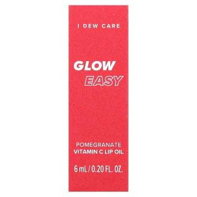 I Dew Care, Glow Easy، زيت الشفاه بفيتامين C، الرمان، 0.20 أونصة سائلة (6 مل)