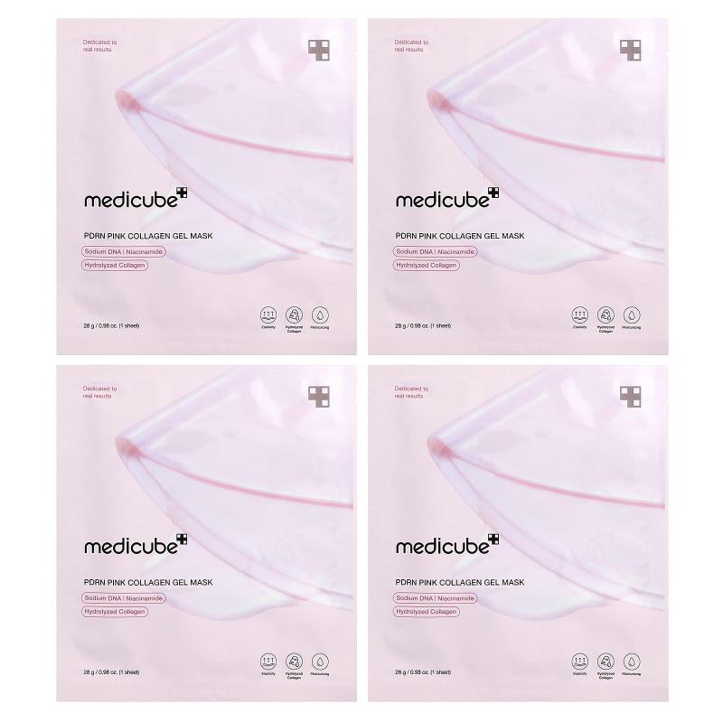 Medicube, PDRN Pink Collagen Gel Beauty Mask , 4 Sheets, 0.98 oz (28 g) Each