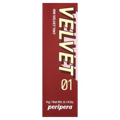 Peripera, Ink Velvet Lip Tint، 01 Good Brick، 0.14 أونصة (4 جم)