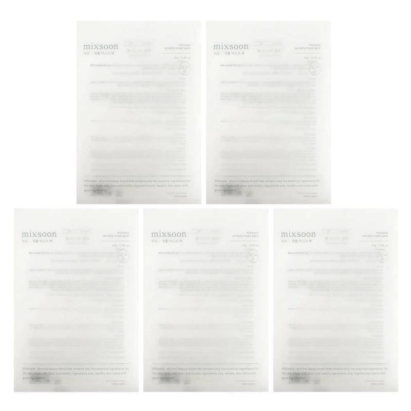 Mixsoon, مجموعة أقنعة كينتيللا للتجميل، 5 أقنعة، 0.17 أونصة (5 جم) لكل واحدة