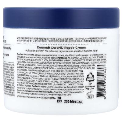 Derma:B, CeraMD Repair Cream, 14.5 fl oz (430 ml)