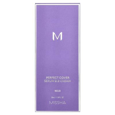 Missha, مصل التغطية المثالية B.B Cream، رقم 23 بيج طبيعي، 1.18 أونصة سائلة (35 مل)