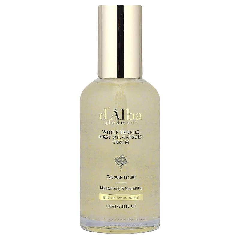 d'Alba, White Truffle First Oil Capsule Serum, 3.38 fl oz (100 ml)