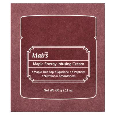 Dear, Klairs, كريم غرس طاقة القيقب، 2.11 أونصة (60 جم)