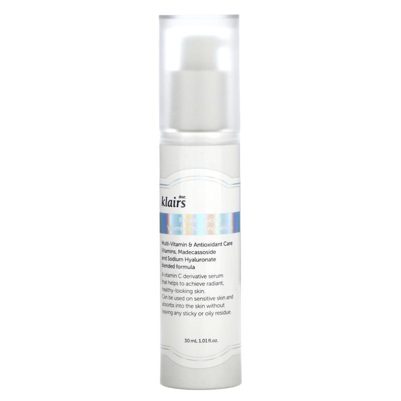 Dear, Klairs, مصل شحن الفيتامينات المعصور حديثًا، 1.01 أونصة سائلة (30 مل)