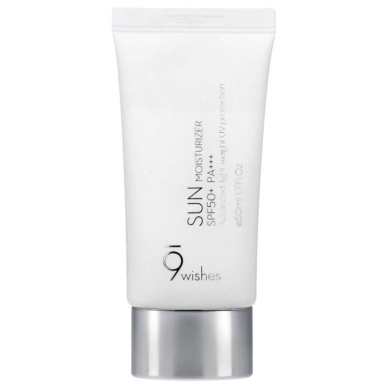 9Wishes, Sun Moisturizer, SPF 50+ PA+++, 1.7 fl oz (50 ml)