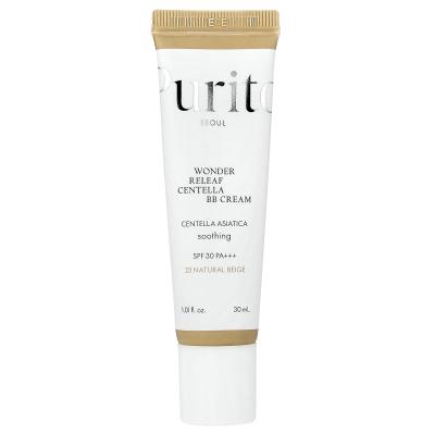Purito, Wonder Releaf Centella BB Cream، عامل حماية من الشمس SPF 30 PA+++، 23 بيج طبيعي، 1.01 أونصة سائلة (30 مل)