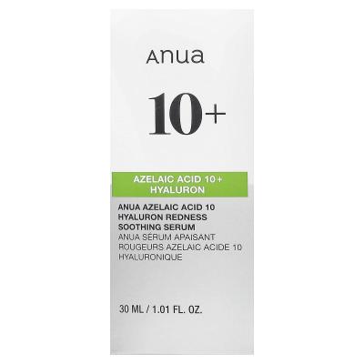 Anua, Azelaic Acid 10 Hyaluron Redness Soothing Serum, 1.01 fl oz (30 ml)
