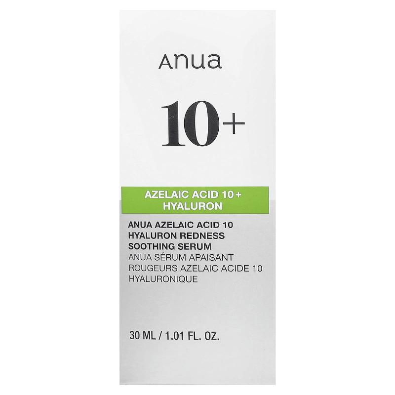 Anua, Azelaic Acid 10 Hyaluron Redness Soothing Serum, 1.01 fl oz (30 ml)
