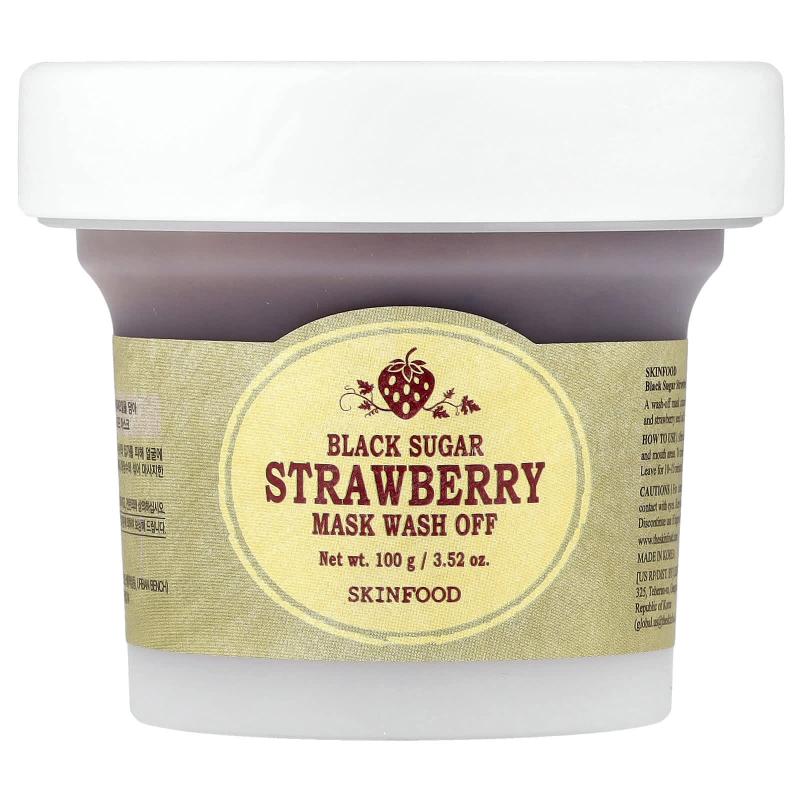 SKINFOOD, Strawberry Black Sugar Beauty Mask Wash Off, 3.52 oz (100 g)