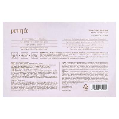 Petitfee, أورا كوارتز، قناع الشفاه، نوع هيدروجيل، قناع واحد، 6.4 جم