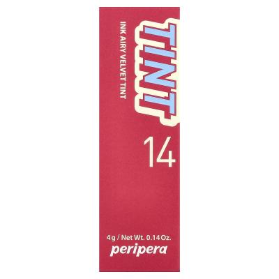 Peripera, Ink Airy Velvet Tint، 14 وردي وردي، 0.14 أونصة (4 جم)