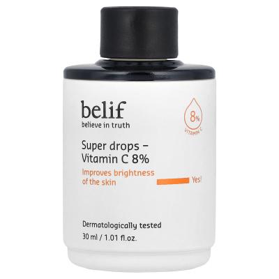 belif, Super Drops، فيتامين ج 8%، 1.01 أونصة سائلة (30 مل)
