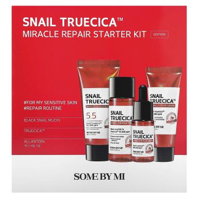 SOME BY MI, Snail Truecica Miracle Repair Starter Kit, 4 Piece Kit