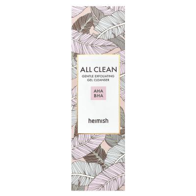 Heimish, All Clean، منظف جل مقشر لطيف، AHA BHA، 4.39 أونصة سائلة (130 مل)
