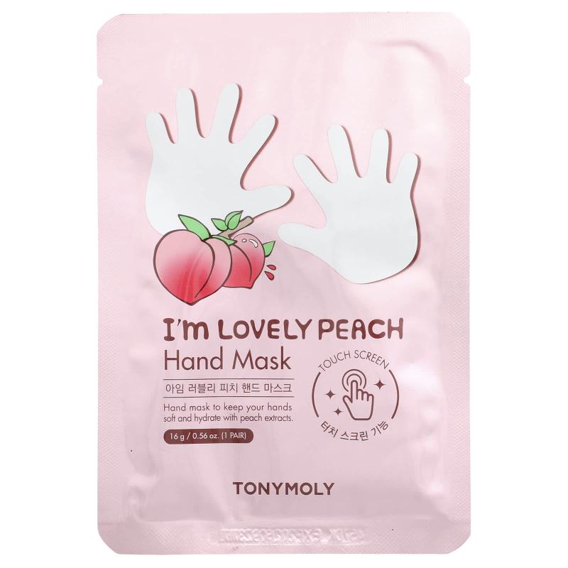 TonyMoly, I'm Lovely Peach، قناع لليدين، زوج واحد، 0.56 أونصة (16 جم)