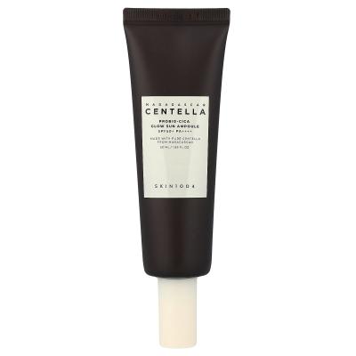 SKIN1004, Madagascar Centella، أمبولة Probio-Cica Glow Sun، عامل حماية من الشمس 50+ PA++++، 1.69 أونصة سائلة (50 مل)