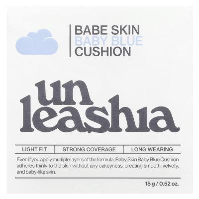 Unleashia, Babe Skin، وسادة باللون الأزرق الفاتح، عامل حماية من الشمس 40/PA++، 17C سيرافيك، 0.52 أونصة (15 جم)