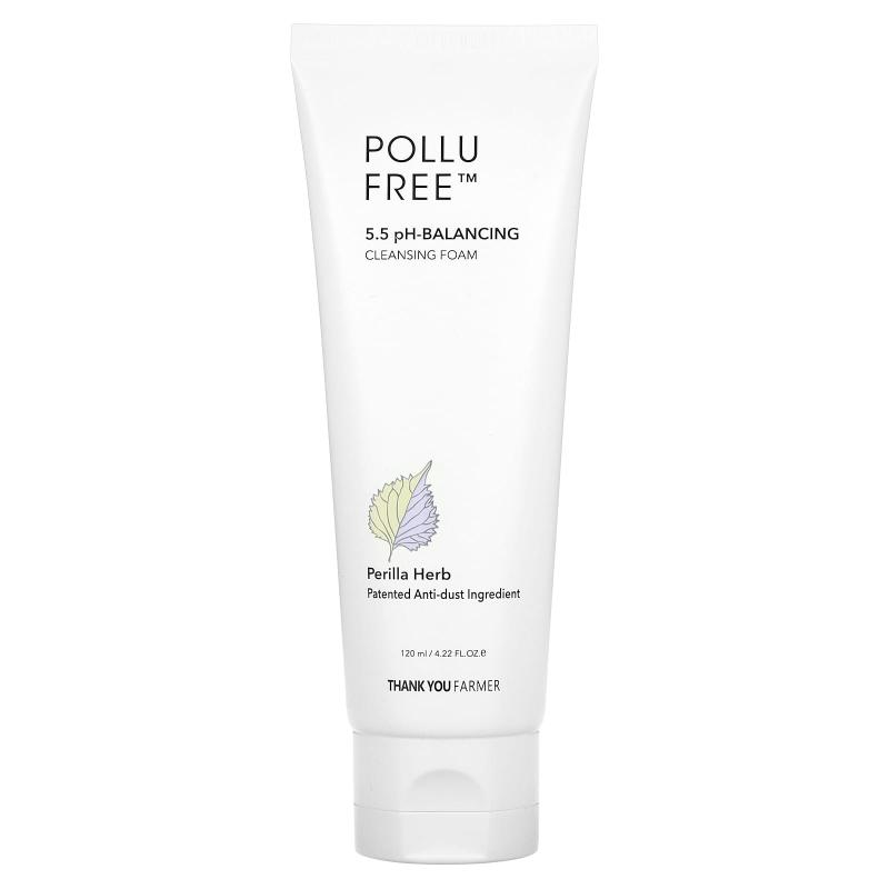 Thank You Farmer, Pollufree, 5.5 pH-Balancing Cleansing Foam, 4.22 fl oz (120 ml)