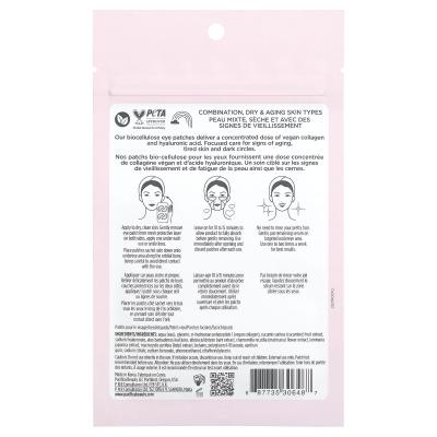 Pacifica, Vegan Collagen, Hydro-Treatment Undereye & Smile Lines, 4 Patches, 0.33 fl oz (10 ml)