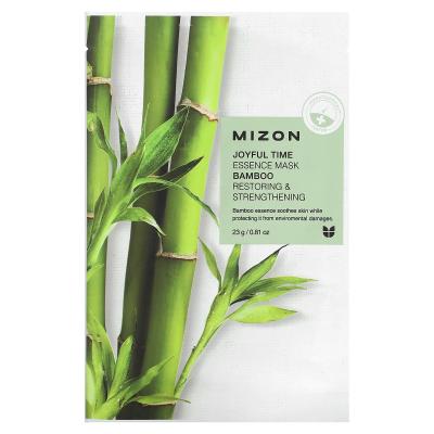 Mizon, Joyful Time Essence Beauty Mask، الخيزران، ورقة واحدة، 0.81 أونصة (23 جم)