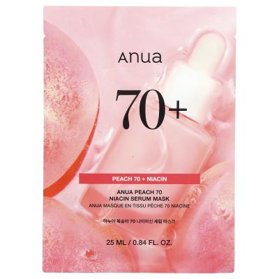 Anua, Peach 70 Niacin Serum Beauty Mask, 1 Sheet, 0.84 fl oz (25 ml)