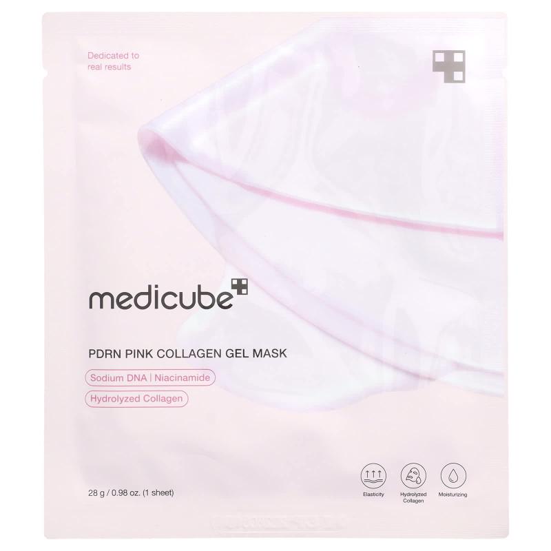 Medicube, قناع التجميل الجل بالكولاجين الوردي PDRN، ورقة واحدة، 0.98 أونصة (28 جم)