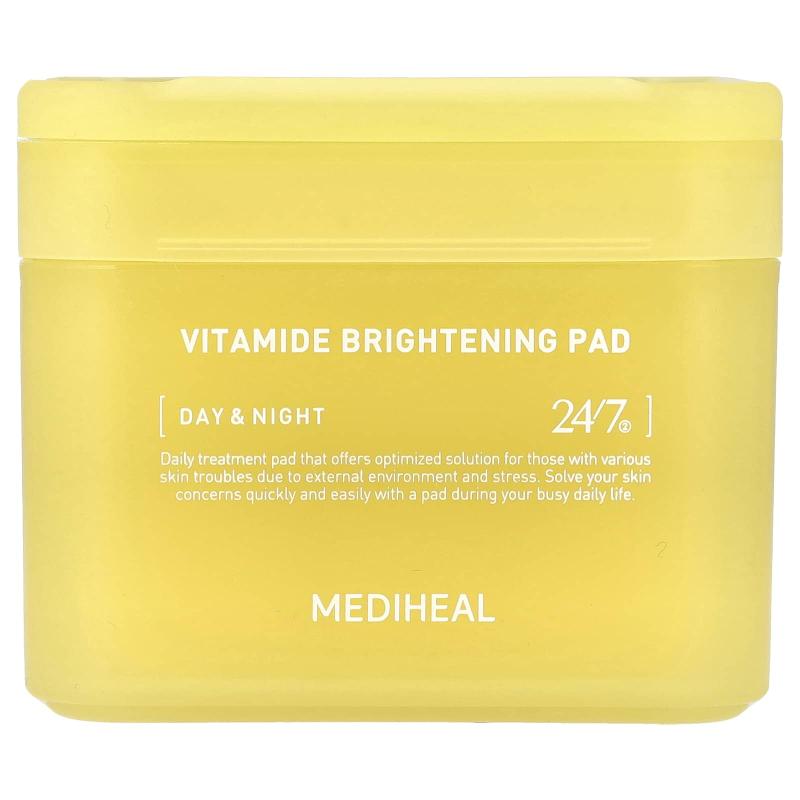 MEDIHEAL, ضمادة تفتيح فيتامين أميد، ليلا ونهارا، 100 ضمادة