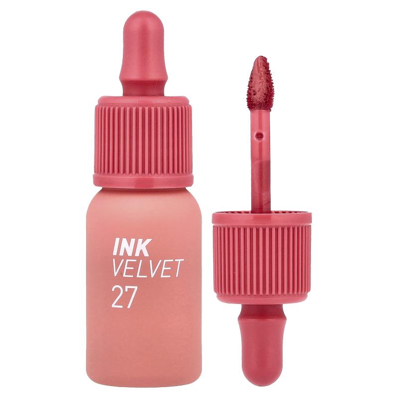 Peripera, Ink Velvet Lip Tint، 27 فراولة عارية، 0.14 أونصة (4 جم)