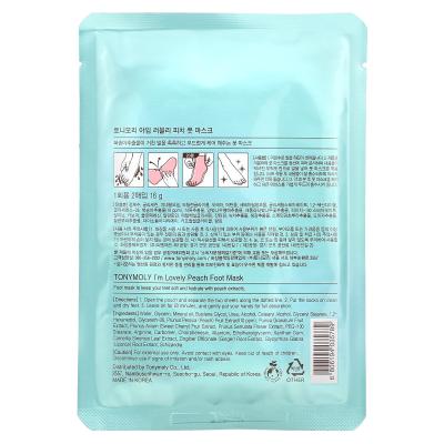 TonyMoly, قناع القدمين I'm Lovely Peach، زوج واحد، 0.56 أونصة (16 جم)