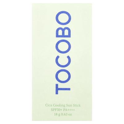 Tocobo, Cica Cooling Sun Stick، عامل حماية من الشمس SPF 50+ PA++++، 0.63 أونصة (18 جم)