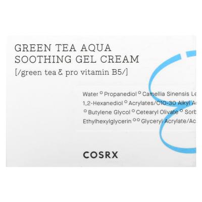 CosRx, Hydrium، كريم جل مهدئ Green Tea Aqua، 1.69 أونصة سائلة (50 مل)