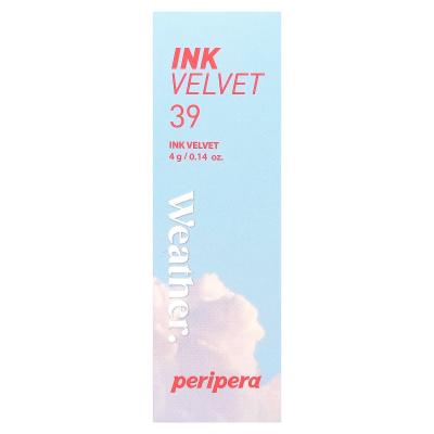 Peripera, Ink Velvet Lip Tint، طقس، 39 Sunny Orange، 0.14 أونصة (4 جم)