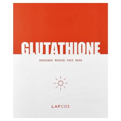 Lapcos, Glutathione, Radiance Rescue Beauty Face Mask, 5 Sheets, 0.91 oz (26 g) Each