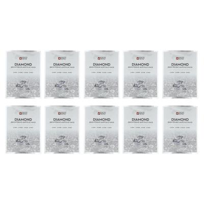 SNP, قناع الجمال الماسي لتفتيح الأمبولات، 10 ورقات، 0.84 أونصة سائلة (25 مل) لكل واحدة