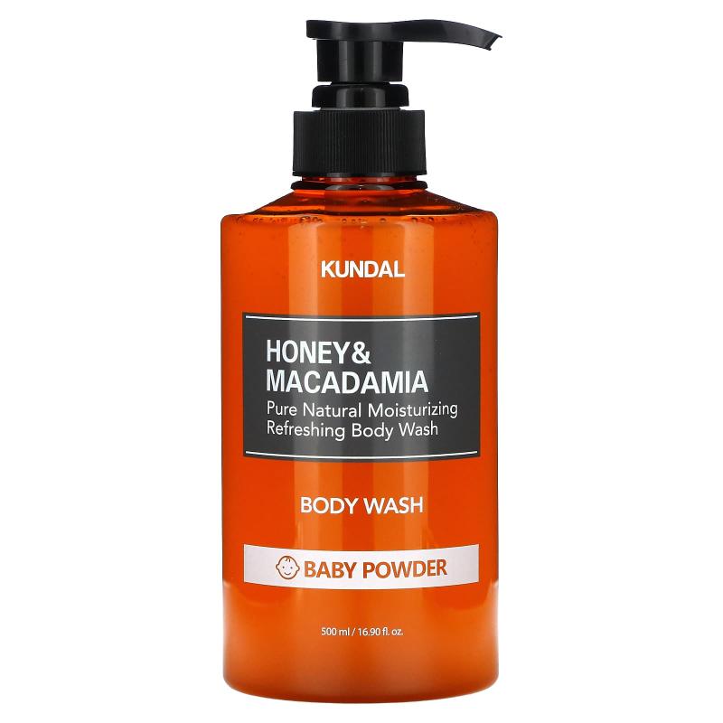 Kundal, Honey & Macadamia, Body Wash, Baby Powder, 16.9 fl oz (500 ml)