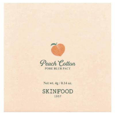 SKINFOOD, مزيج من القطن الخوخي لإخفاء المسام، 0.14 أونصة (4 جم)