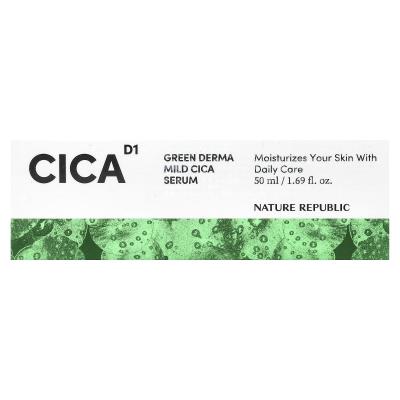 Nature Republic, Cica D1، مصل Green Derma Mild Cica، 1.69 أونصة سائلة (50 مل)