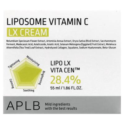 APLB, كريم Liposome Vitamin C LX، 1.86 أونصة سائلة (55 مل)