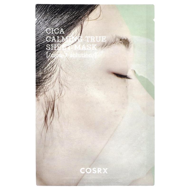 CosRx, Pure Fit، قناع Cica Calming True Beauty الورقي، ورقة واحدة، 0.71 أونصة سائلة (21 مل)