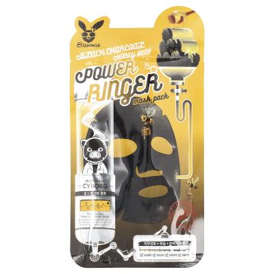 Elizavecca, مجموعة أقنعة التجميل العميقة بالفحم الأسود والعسل، ورقة واحدة، 0.78 أونصة سائلة (23 مل)