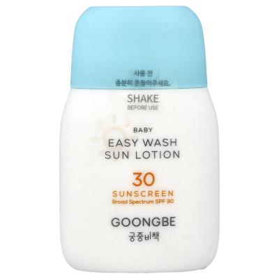 Goongbe, Baby، Easy Wash Sun Lotion واقي الشمس، عامل حماية من الشمس 30، 2.11 أونصة (60 جم)
